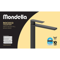 Mondella Matte Black Rococo Tall Basin Mixer 304 Stainless 4.5L/min WELS 3 Star