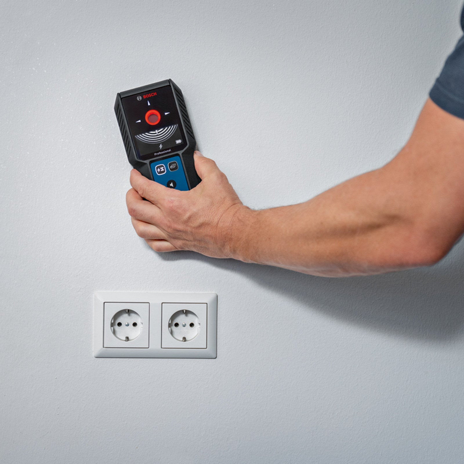Bosch Professional GMS 120-27 Cordless Detector, IP54 Metal & Live Wire Wall Scanner