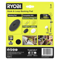 Ryobi Power Scrubber Backing Pad 152mm Hook and Loop Triangle Connector