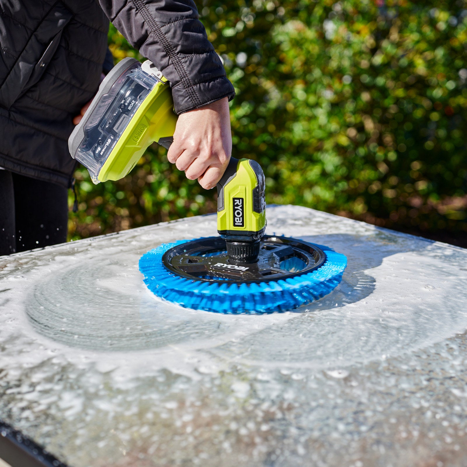 Ryobi 280mm Soft Bristle Power Scrubber Brush