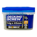 Bremick 14g x 45mm B8 Wing Truss Head T25 Decking Screw 500 Pack