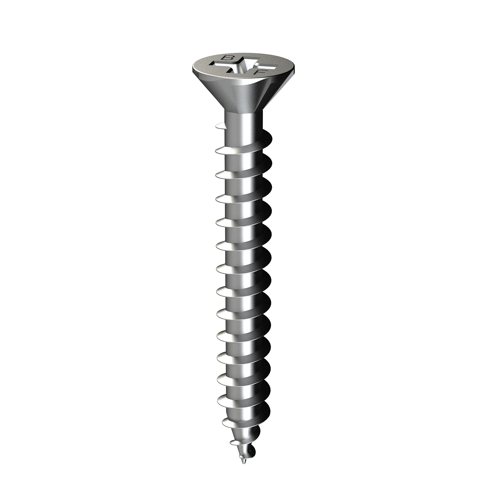 Bremick 8g x 30mm Galvanised Carbon Steel Collated Fibre Cement Screw 1000 Pack
