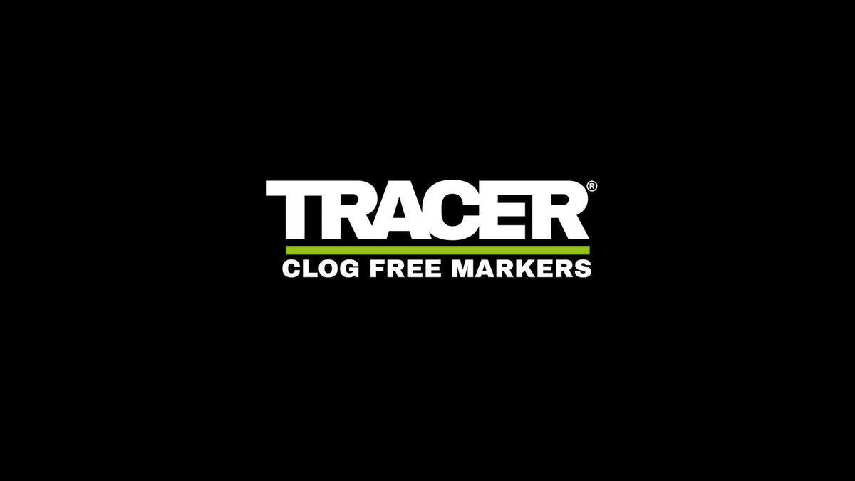 TRACER Black Clog Free Marker for Tiles, Concrete & Glass