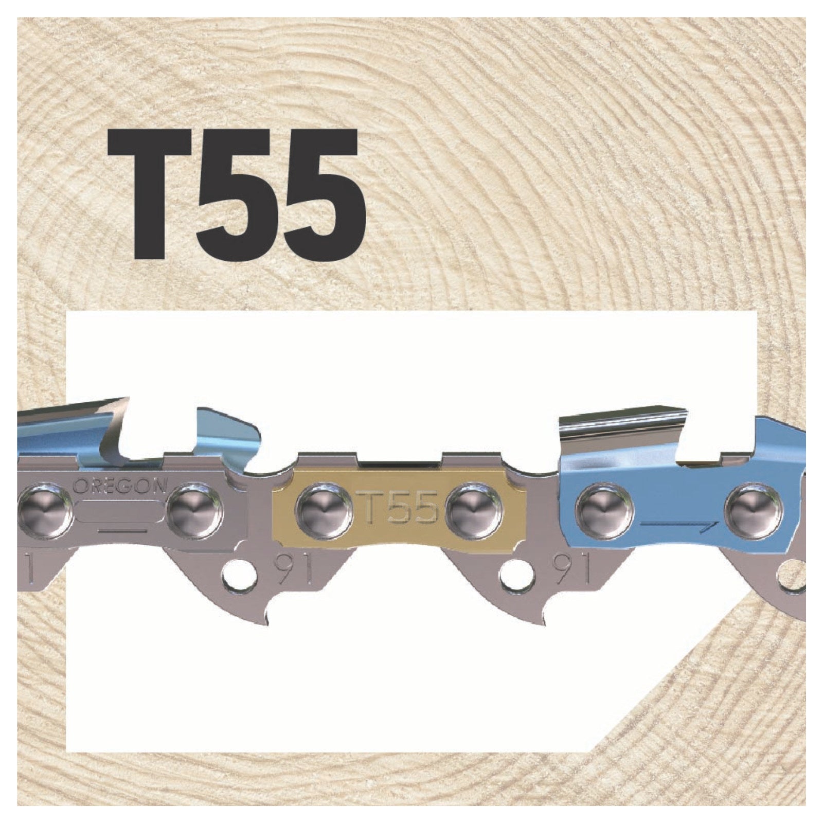 Oregon T55 16" Pro Series Chainsaw Chain, 55 Drive Links