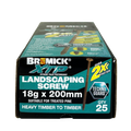 Bremick XTP 18g x 200mm T40 Technoguard Landscape Screws 25 Pack