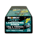 Bremick XTP 18g x 150mm T40 Technoguard Landscape Screws 25 Pack