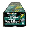 Bremick XTP 18g x 300mm T40 Technoguard Landscape Screws - 25 Pack