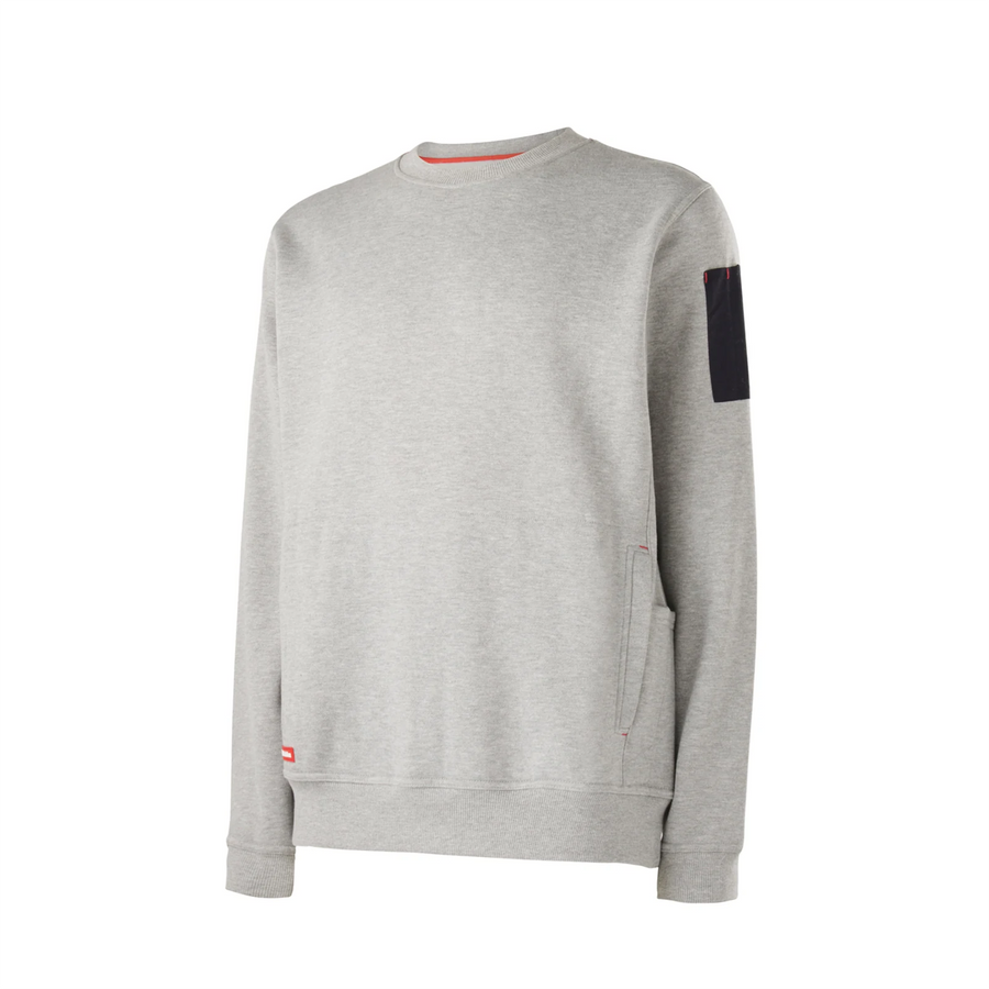 Hard Yakka Grey Marle Brushed Fleece Crew Neck Jumper Mens Size L