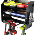 StorEase Wall Storage System Power Tool Caddy, Black Powder Coated, Indoor