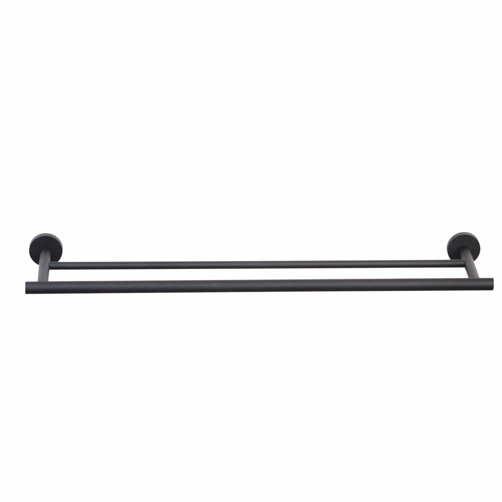 Barelli Toscana 90cm Double Towel Bar Matte Black Stainless Steel 2 Rail