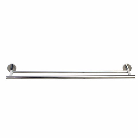 Barelli Toscana 90cm Polished Chrome Double Towel Bar Stainless Steel