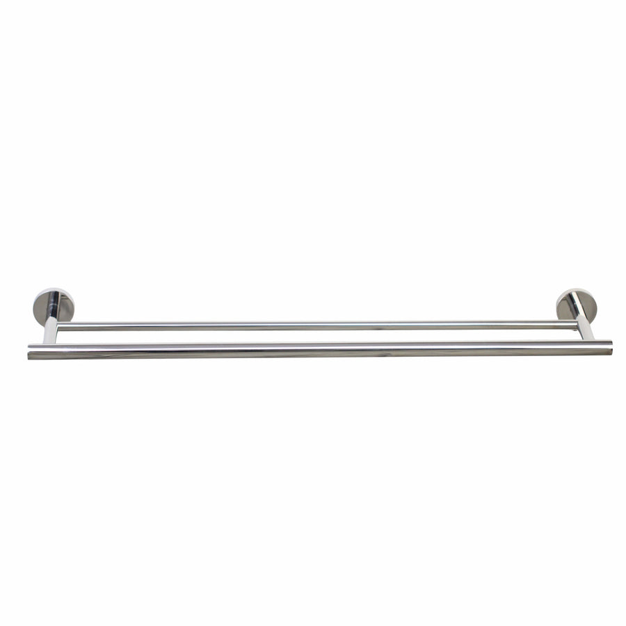 Barelli Toscana 90cm Polished Chrome Double Towel Bar Stainless Steel