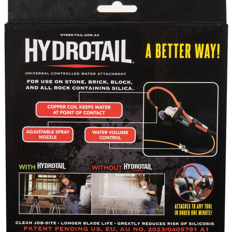 Hydro-Tail Controlled Water Power Tool Attachment Black 200 x 230mm