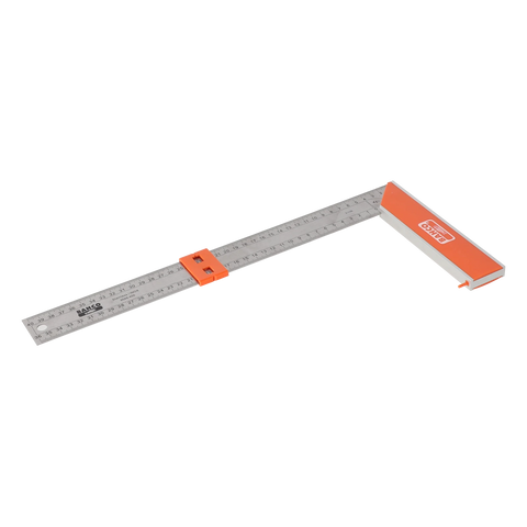 Bahco 400mm Carpenter Square with Stainless Steel Blade and Sliding Marker