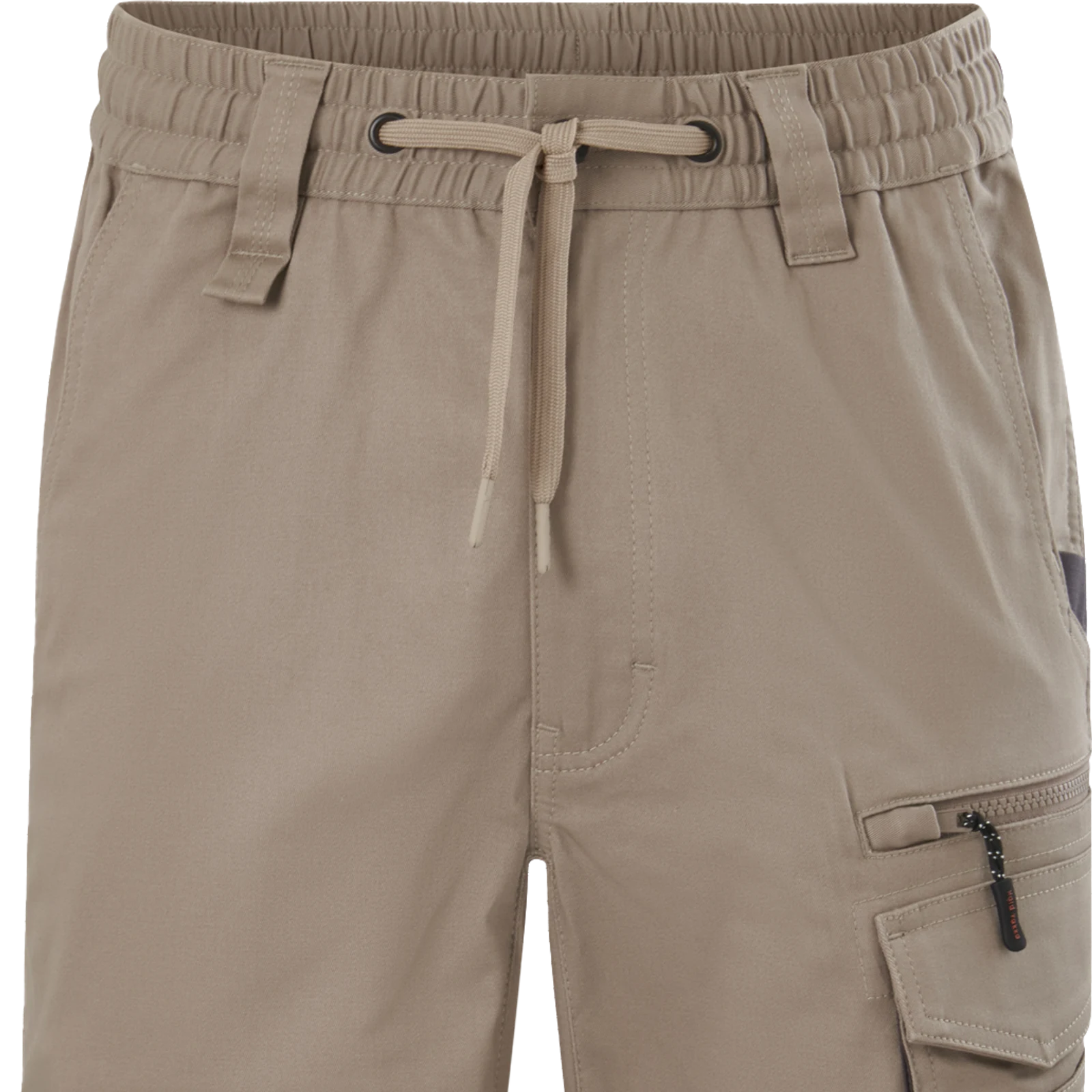 Hard Yakka Men's Tough Utility Mid Length Shorts, Desert, Cotton-Rich, Ruler Pocket, Size 82R