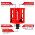 Diablo 65mm Bi-Metal Hole Saw 60mm Depth for Wood, Steel & Plastic