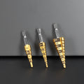 Ryobi 3 Piece Step Drill Bit Set for Metal & Plastic, Multi-Size Holes