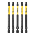 Kango 89mm TX30 Hypertorque Impact Driver Bits - 5 Pack, Torsion Zone
