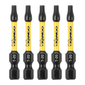 Kango 50mm TX20 Hypertorque Impact Driver Bits - 5 Pack, Torsion Zone
