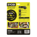 Ryobi 165mm 24T and 40T Circular Saw Blade 2 Pack - Anti-Stick Coating
