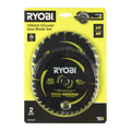 Ryobi 165mm 24T and 40T Circular Saw Blade 2 Pack - Anti-Stick Coating