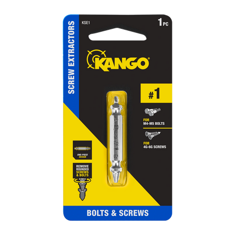 Kango Size #1 Screw Extractor - Removes Stripped 4G-6G Screws & M4-M5 Bolts
