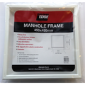 Builders Edge 450 x 450mm White Melamine Manhole Frame, Paintable