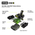 Ryobi 18V ONE+ 4Ah EDGE Lithium High Performance Tabless Battery RB1840E