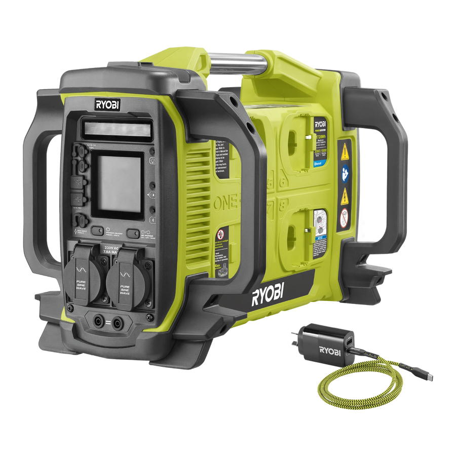 Ryobi 18V ONE+ 1800W Powerstation R18PS1800CP - Portable Inverter (Tool Only)