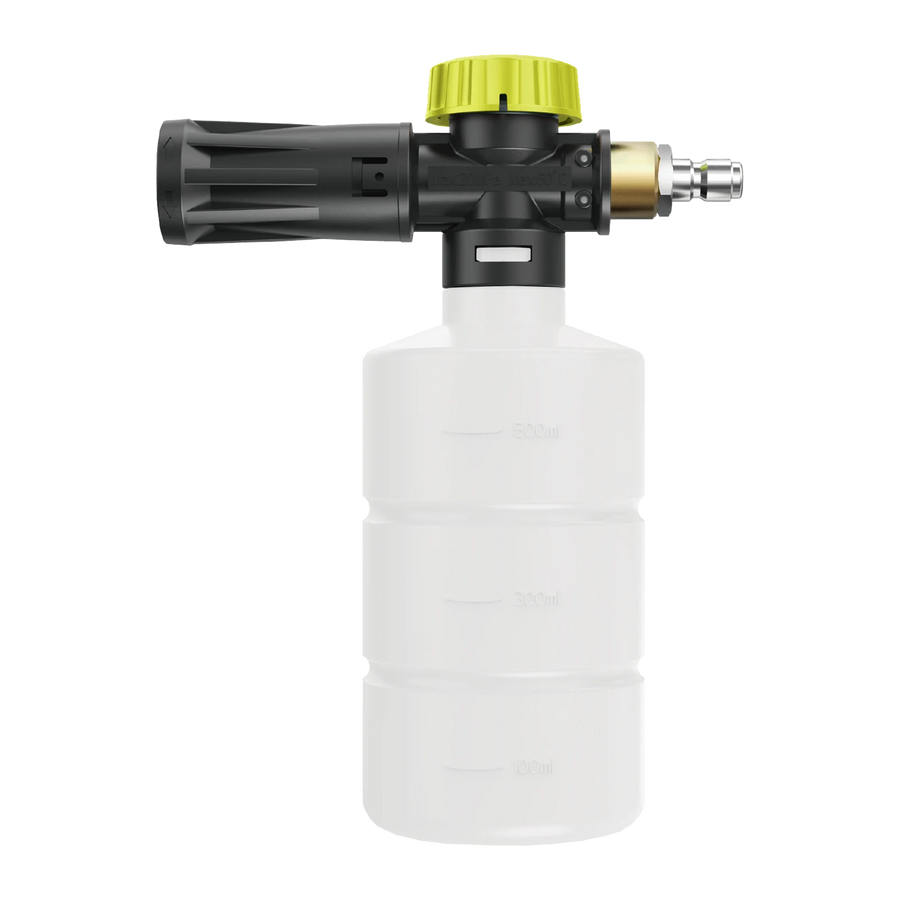 Ryobi Pressure Washer Detergent Bottle 600ml - 1/4" Quick-Connect Soap Applicator