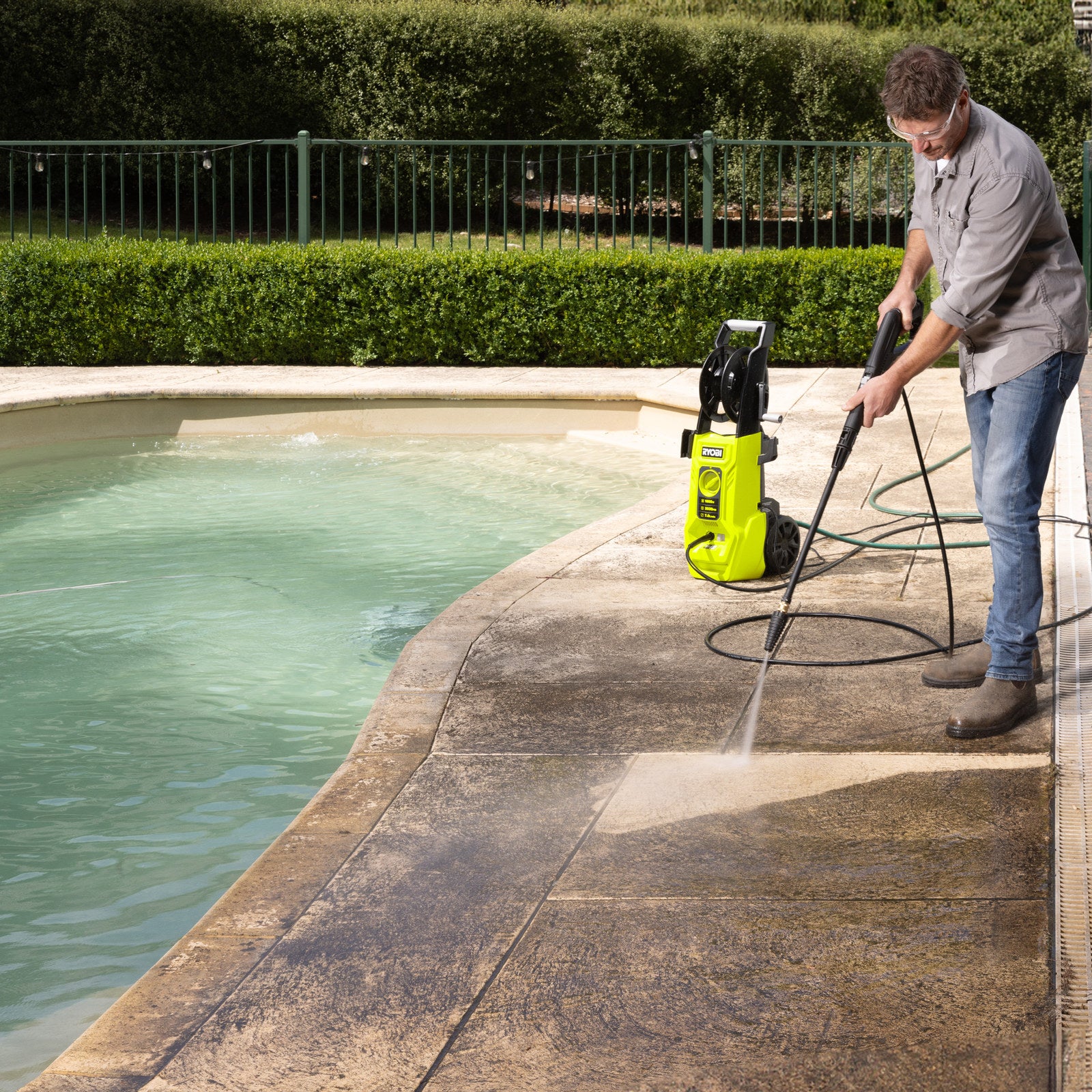 Ryobi 1/4" Turbo Nozzle - Rotating Pressure Washer Attachment for Concrete & Driveways