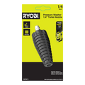 Ryobi 1/4" Turbo Nozzle - Rotating Pressure Washer Attachment for Concrete & Driveways