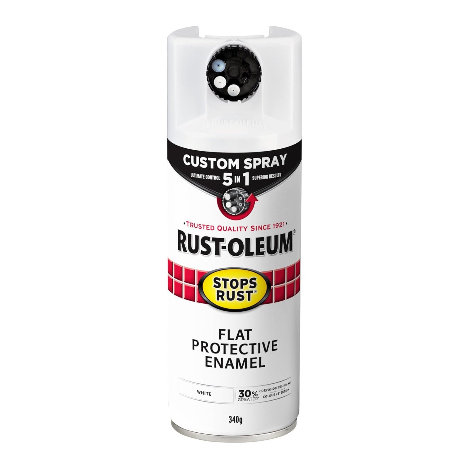 Rust-Oleum Custom Spray 5 in 1 340g Gloss White Spray Paint