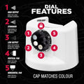 Rust-Oleum Custom Spray 5 in 1 340g Gloss White Spray Paint