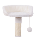 Happy Tails 2 Tier Cat Playhouse Tower - Sisal Scratching Posts & Hideaway