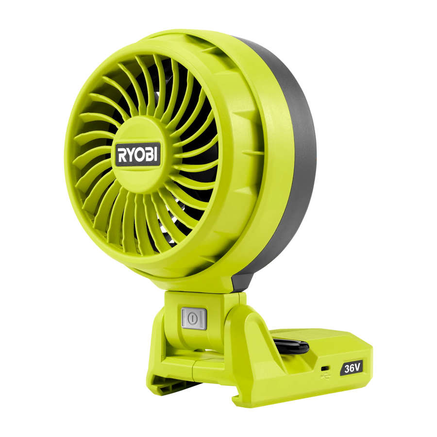 Ryobi 36V Portable Fan R36CF (Tool Only) - 3 Speed Cordless