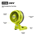 Ryobi 36V Portable Fan R36CF (Tool Only) - 3 Speed Cordless