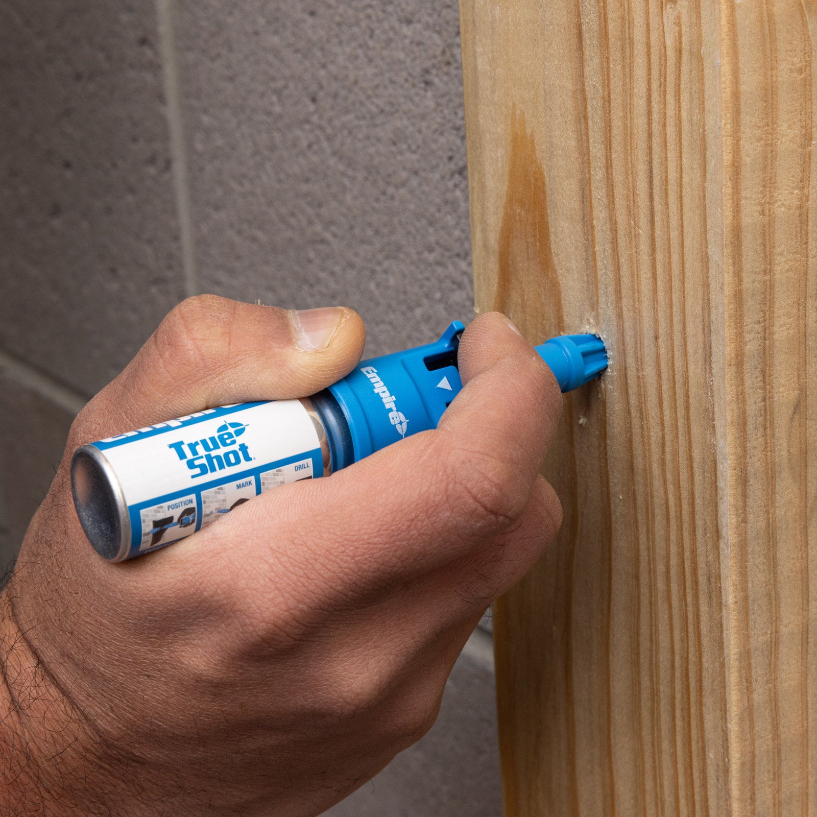 Empire True Shot 50mm Deep Hole Chalk Marker for Brick, Metal, Timber & Porcelain