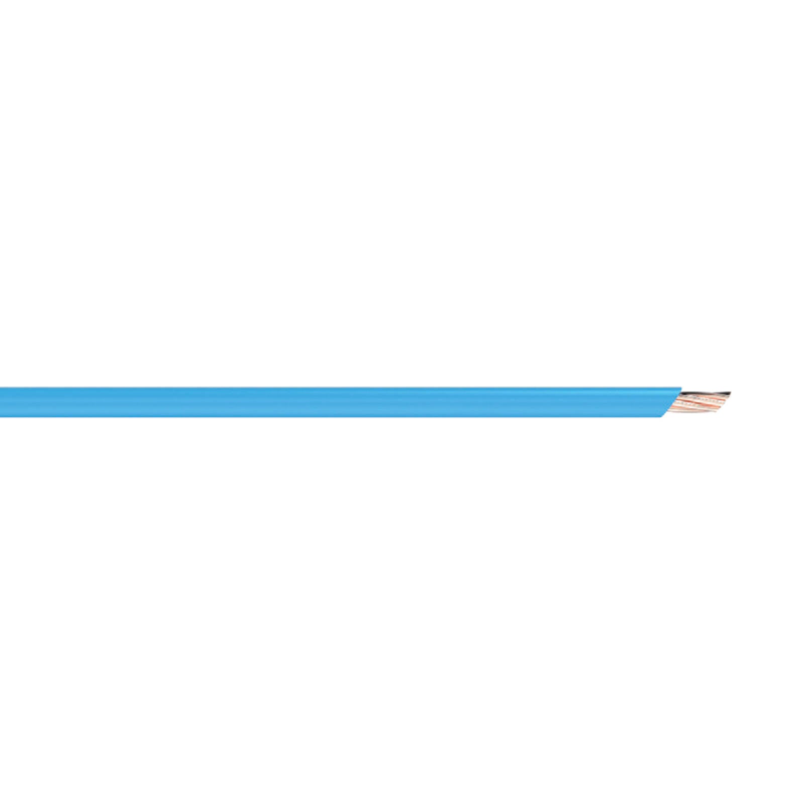 Deta 5m 1.5mm Single Insulated Copper PVC Cable, Blue, Outdoor Rated