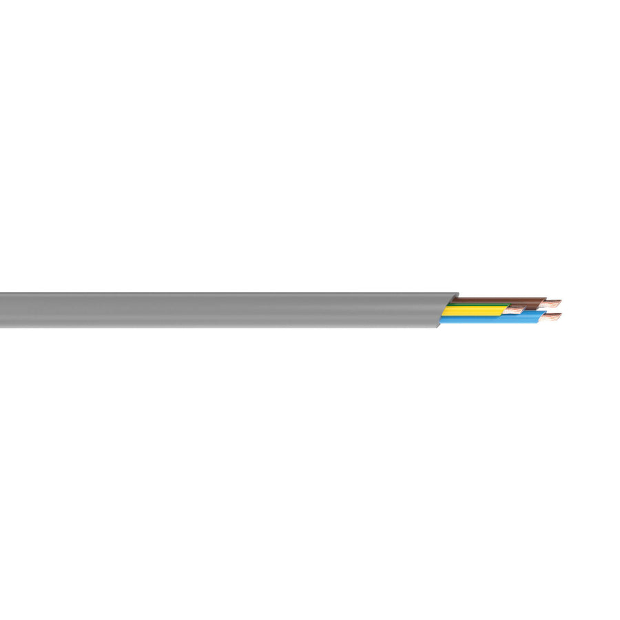 DETA 20m 0.75mm² 3-Core Cable Grey Copper PVC