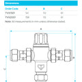 RMC HeatGuard 15mm Insulated Lead Free Tempering Valve 1600kPa