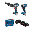Bosch Professional 18V Brushless Hammer Drill & Impact Driver Kit 2 x 5.0Ah 0615A5008M