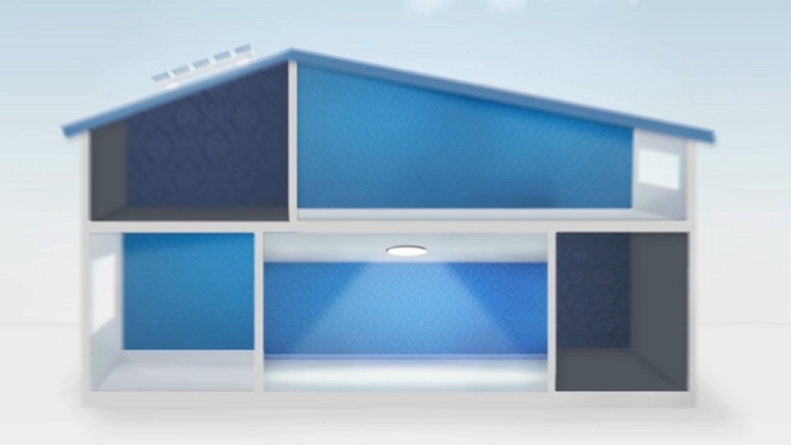 illume 300mm Square Aluminium Flush Mount Skylight Alternative KIS2010