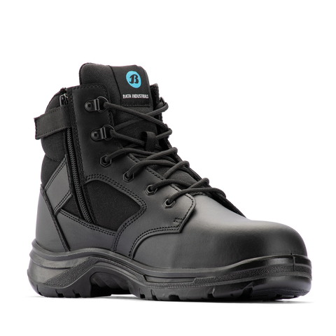 Bata Industrials Men's Black Bobcat Zip Side Safety Boot UK Size 10