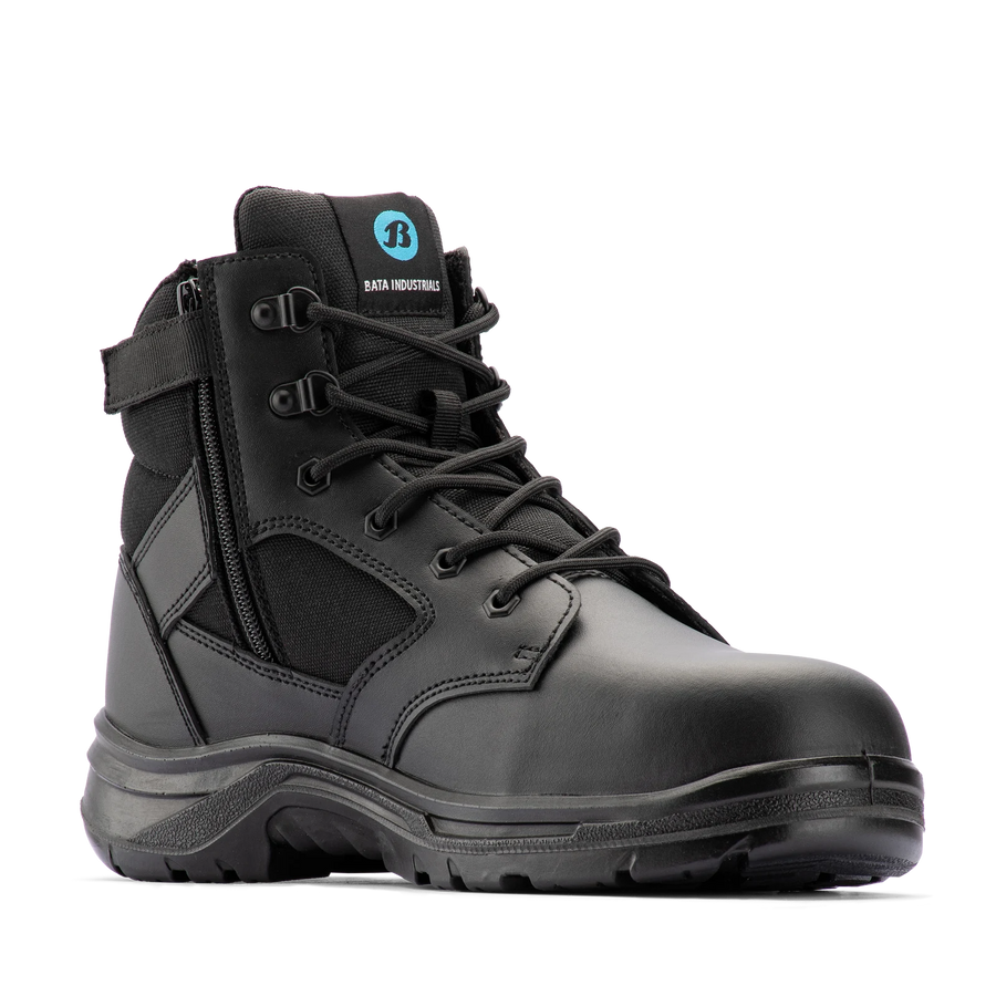 Bata Industrials Men's Black Bobcat Zip Side Safety Boot UK Size 10