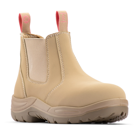Bata Industrials Women's Sand Juno Slip On Safety Boot US Size 9