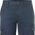 Citeco Navy Cotton Stretch Cargo Mid Shorts - 245gsm Twill, Size 82R