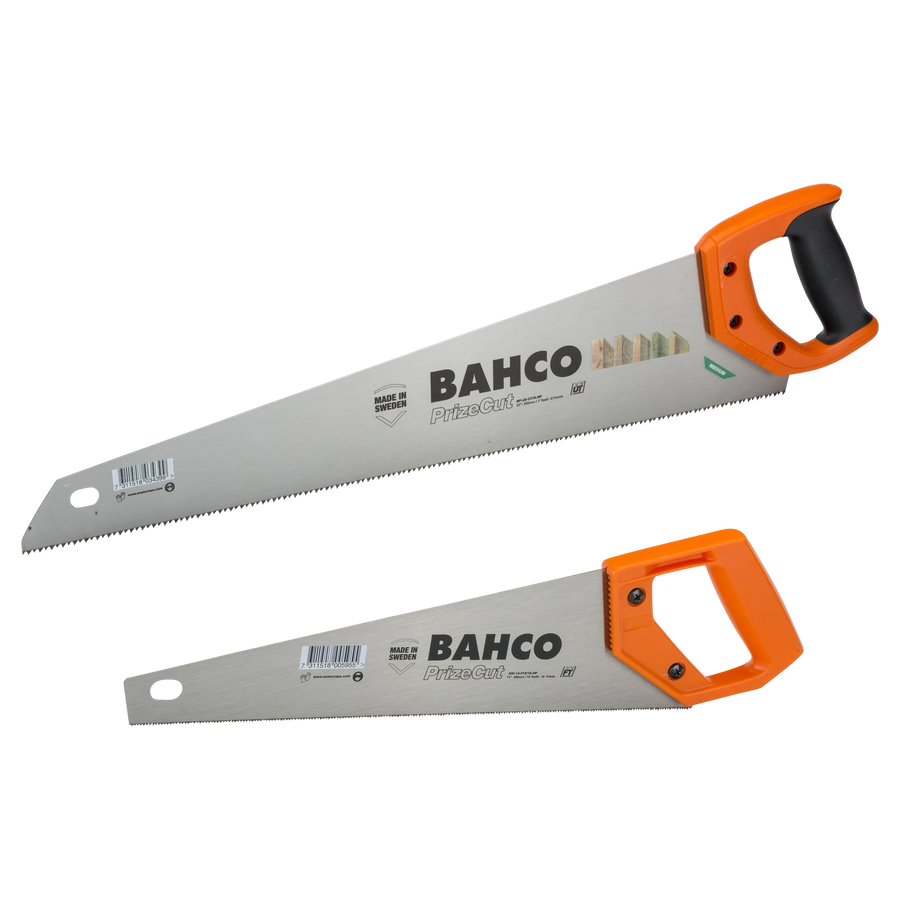 Bahco Handsaws Twin Pack, 350mm Toolbox Saw & 550mm Hardpoint Handsaw