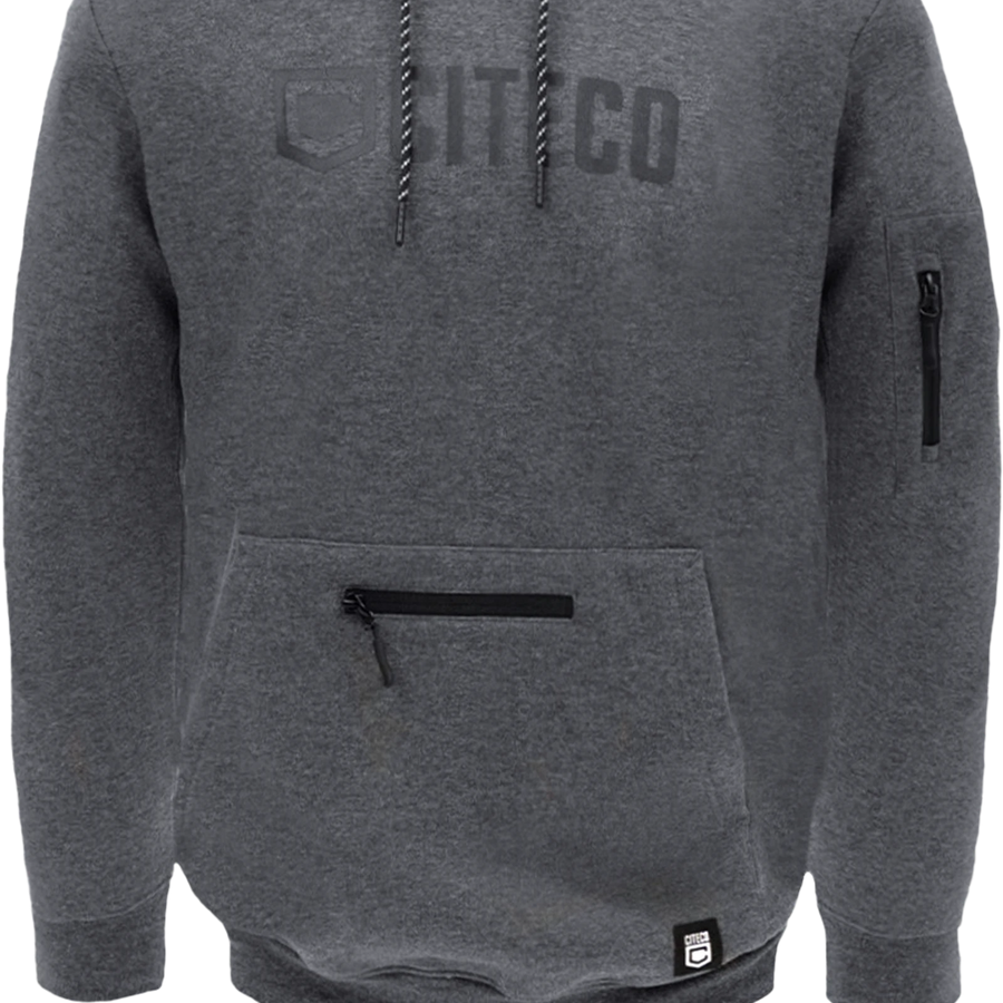 Citeco Charcoal Marle Hoodie - Men's Cotton/Polyester Work Hoodie, X-Large
