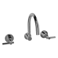 Ezyfix Chrome Lead Free Wall Sink Set Modern Lever WELS 5 Star 5L/min